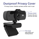Full HD 1080P/2K USB Webcam with Built-in Microphone for PC Mac Laptop Desktop Streaming