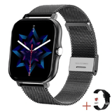 Premium Steel Smartwatch: Full Touch, Sport, Heart Rate, Bluetooth Call for All Phones