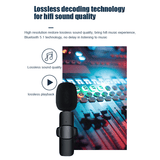 Dual Bluetooth Wireless 3.5mm Lavalier Microphones for Camera Smartphone Recording (2-Pack)