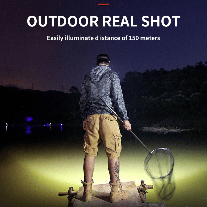 1200 Lumen USB Rechargeable 5-LED Waterproof Zoomable Headlamp for Outdoor Adventures
