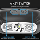 Bright LED Rechargeable Headlamp with Motion Sensor for Outdoor Activities