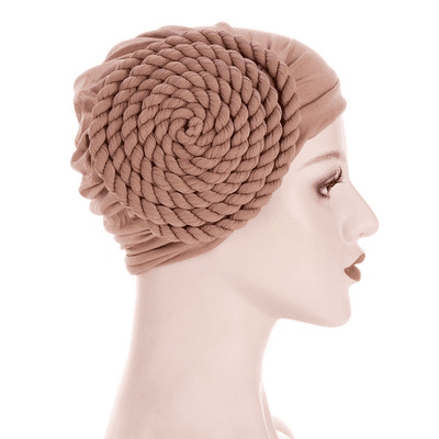 Elegant Braided Turban Head Wrap for Women - Soft, Stylish, Versatile Headwear