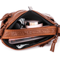 Fashionable Multi-Pocket PU Leather Women's Shoulder Handbag - Versatile Messenger Purse
