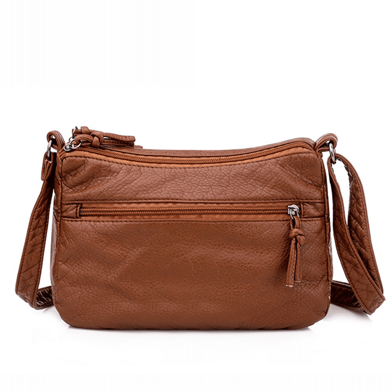Fashionable Multi-Pocket PU Leather Women's Shoulder Handbag - Versatile Messenger Purse