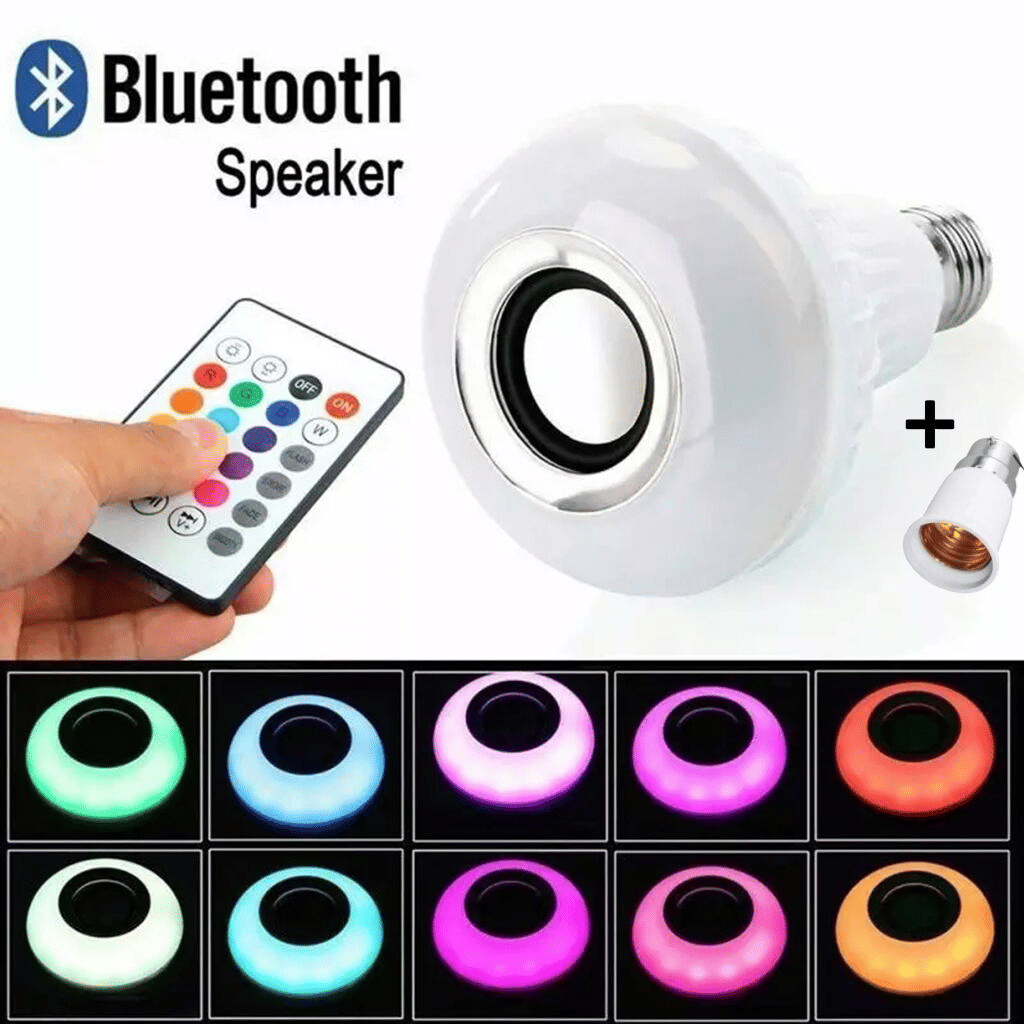 Smart Bluetooth Speaker Bulb: APP Control, RGB LED Light, Powerful Subwoofer Audio