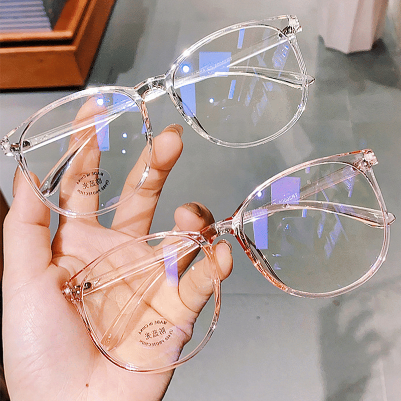 Unisex Transparent Anti-Blue Light Computer Glasses - Eye Strain Blocking Eyewear