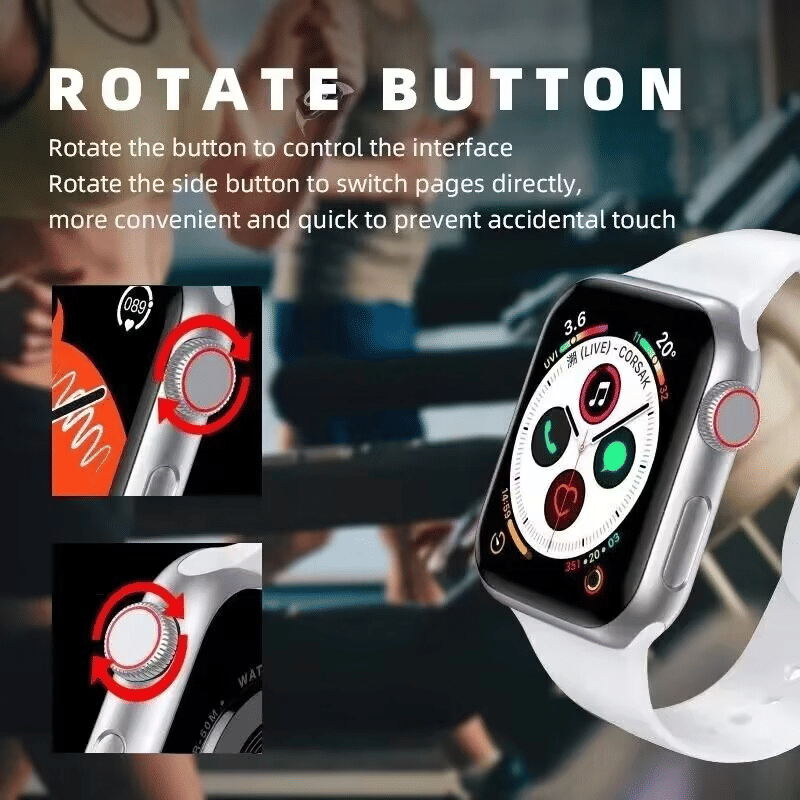 i8 Pro Max Bluetooth Smartwatch, Call, Health, Fitness Monitor, Scroll Button