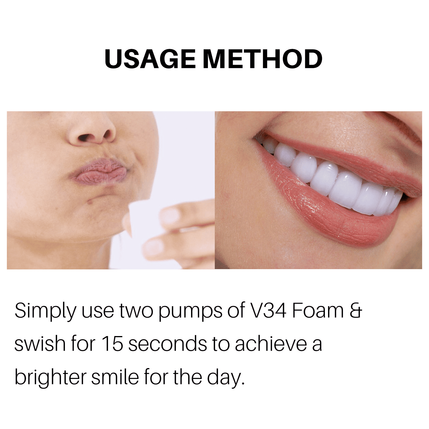 Lanthome V34 Teeth Whitening Mousse Deep Cleaning 50ml