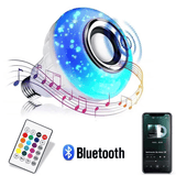 Smart Bluetooth Speaker Bulb: APP Control, RGB LED Light, Powerful Subwoofer Audio
