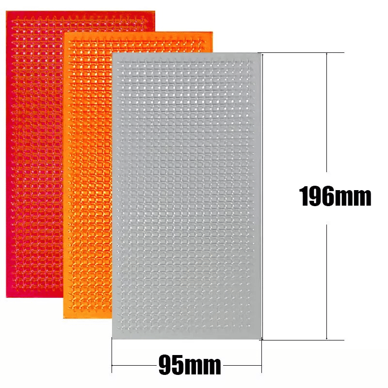 Skeo 3 Piece Car Tail Light Repair Film Red Lens