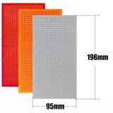Skeo 3 Piece Car Tail Light Repair Film Red Lens