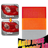 Skeo 3 Piece Car Tail Light Repair Film Red Lens