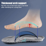 4D Shock Absorption Orthopedic Sports Insoles Breathable Running Shoe Pads