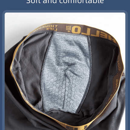 4-Pack Men's Cotton Graphene Boxer Briefs - Bacteriostat Youth Performance Underwear
