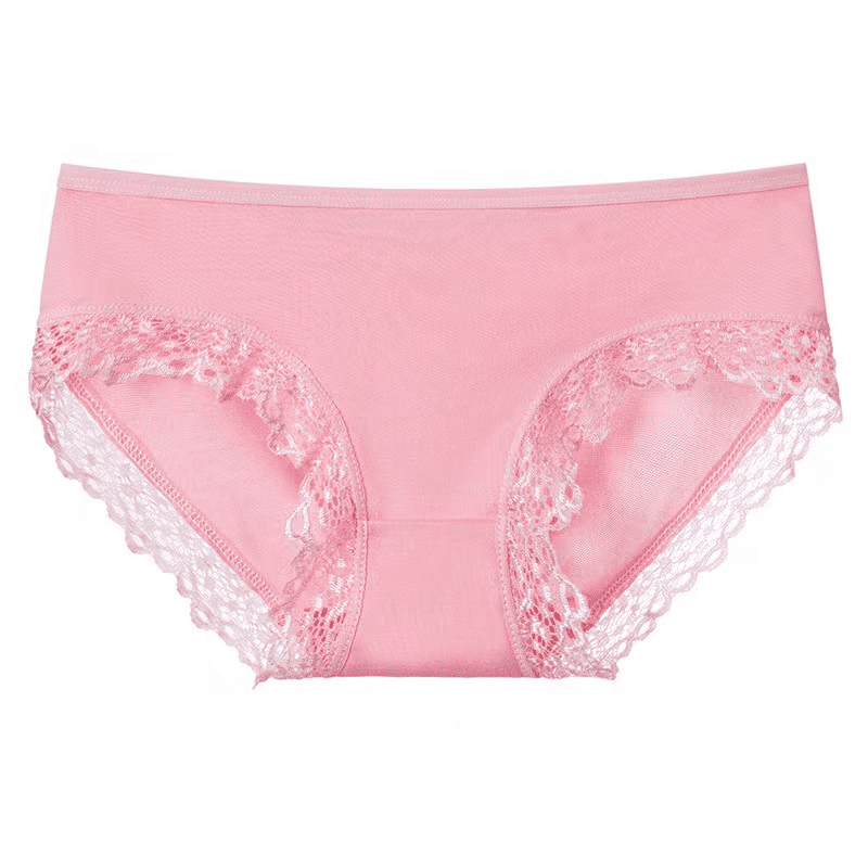Ultimate Comfort 4 Pack Milk Silk Lace Panties for Women - Soft & Breathable