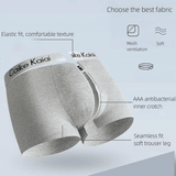 Caike Kaidi Men's 4-Pack Cotton Boxer Briefs - Antibacterial, Breathable, Youthful