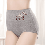 3-Pack High-Waisted Pure Cotton Women's Underwear, Breathable Tummy Control Panties