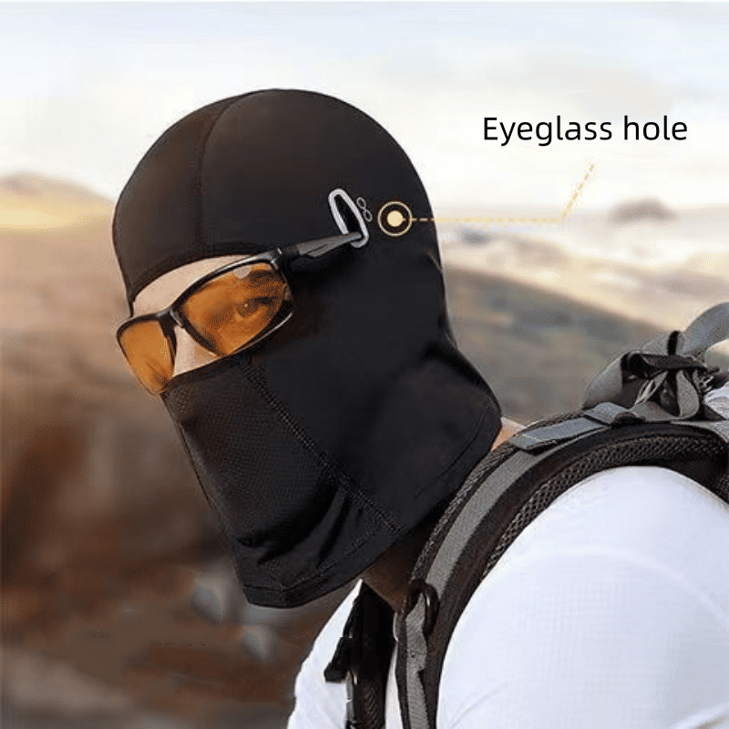 Breathable Ice Silk Balaclava for Summer Motorcycle Riding Sun UV Protection