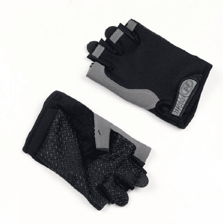 Unisex Half Finger Gym Fitness Gloves for Weight Lifting Workout Black