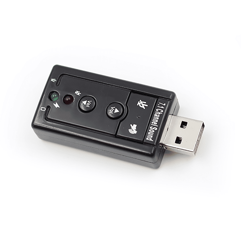 7.1 Surround USB Sound Card Audio Adapter for PC Headphone Microphone