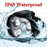 High-Power 6 LED Motorcycle Headlights Fog Spotlights Driving Lamps (2-Pack)
