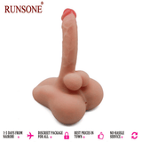Realistic Liquid Dildo with Base, Large Anal Tunnel Masturbator, Adult Sex Toy