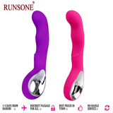 RUNSONE USB Rechargeable G-Spot Vibrator Wand - 10 Frequencies for Women