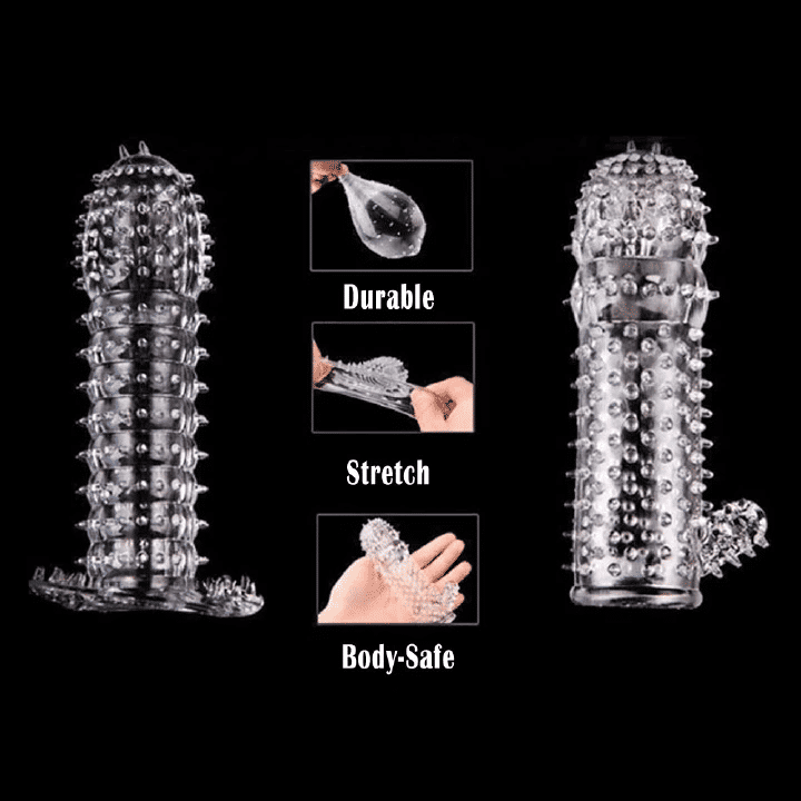 5-Pack Silicone Penis Sleeves: Enhancer, Extender, Delay Ring for Men's Pleasure