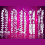 5-Pack Silicone Penis Sleeves: Enhancer, Extender, Delay Ring for Men's Pleasure