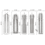 5-Pack Silicone Penis Sleeves: Enhancer, Extender, Delay Ring for Men's Pleasure
