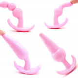 Premium 4-Piece Silicone Anal Plug Trainer Kit for Enhanced Sensuality
