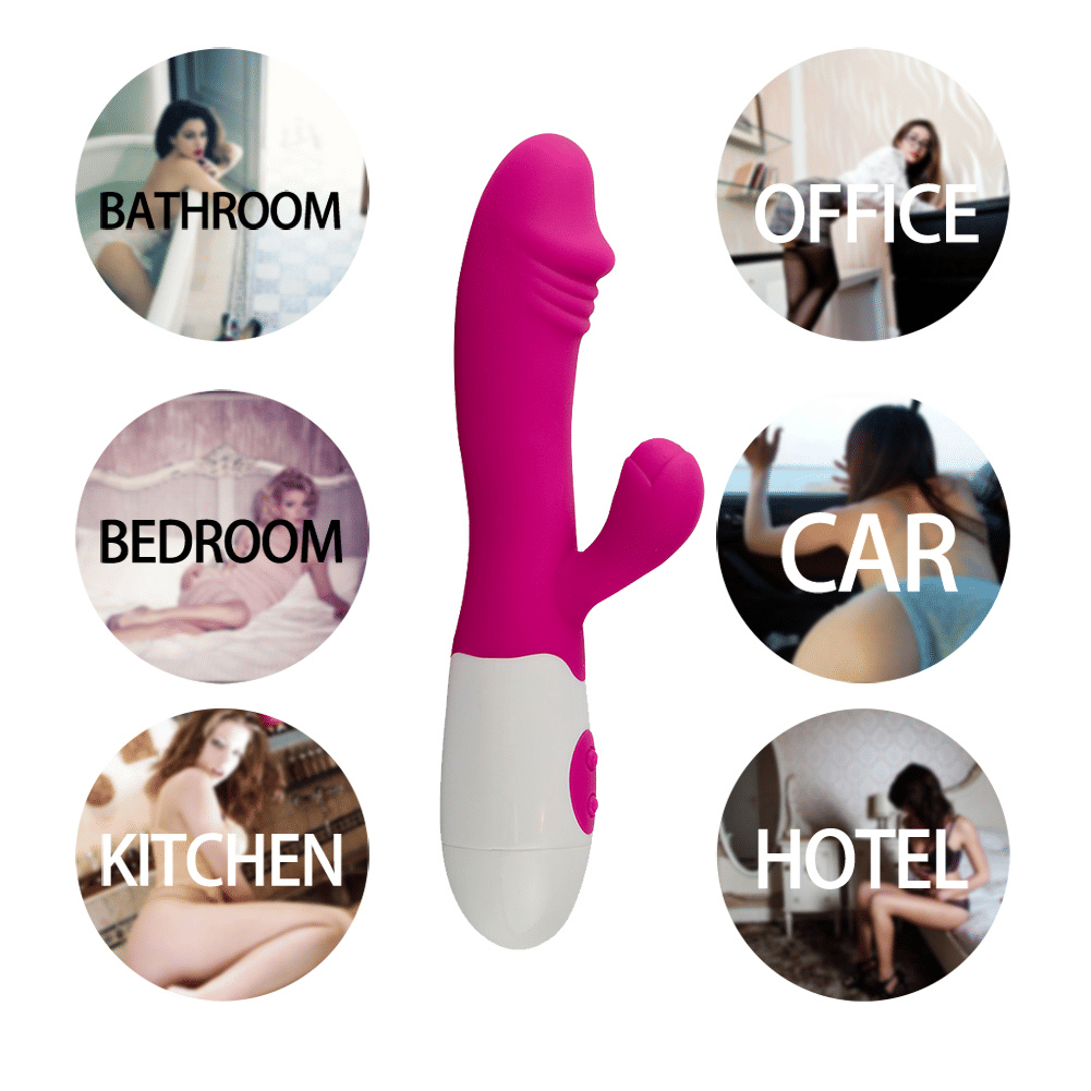 Womens Upgraded Dual Motor G-Spot Silicone Vibrator – Powerful Quiet Clit Stimulator