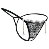 Women's 4-in-1 Pack Sexy Lace Crotchless G-String Thong Lingerie Set