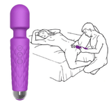 Rechargeable Cordless Wand Massager: Powerful, Waterproof, Body-Safe Silicone Stimulator