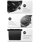 Generic Men's Waterproof Quartz Watch with Stainless Steel Strap