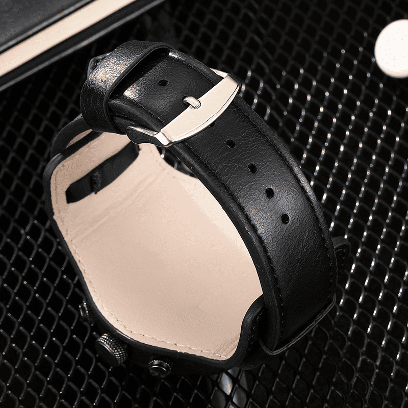 Luxury Men's Waterproof Quartz Watch with Premium Leather Strap