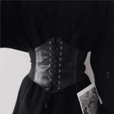 Women's Elastic PU Leather Waist Belt Trainer Slimming Shapewear Corset Strap