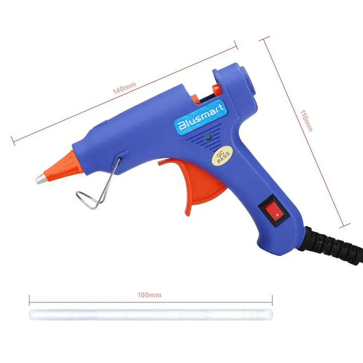 Upgraded Hot Glue Gun 15Pcs Lengthened Melt Glue Sticks Safe Nontoxic Christmas Tool