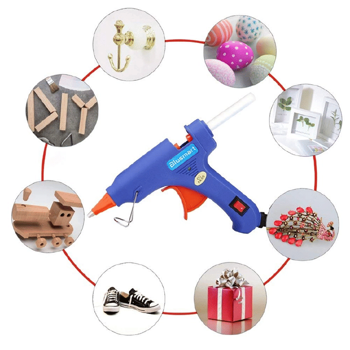 Upgraded Hot Glue Gun 15Pcs Lengthened Melt Glue Sticks Safe Nontoxic Christmas Tool