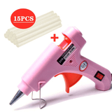 Upgraded Hot Glue Gun 15Pcs Lengthened Melt Glue Sticks Safe Nontoxic Christmas Tool