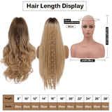 Premium 24-inch Corn Curly Wave Ponytail Hair Extension for Black Women