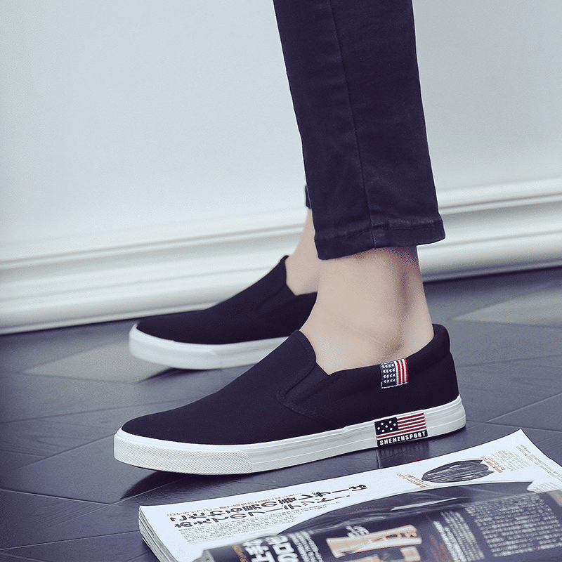 Men's Lightweight Canvas Loafers: Comfortable Slip-On Flats for Casual Everyday Wear