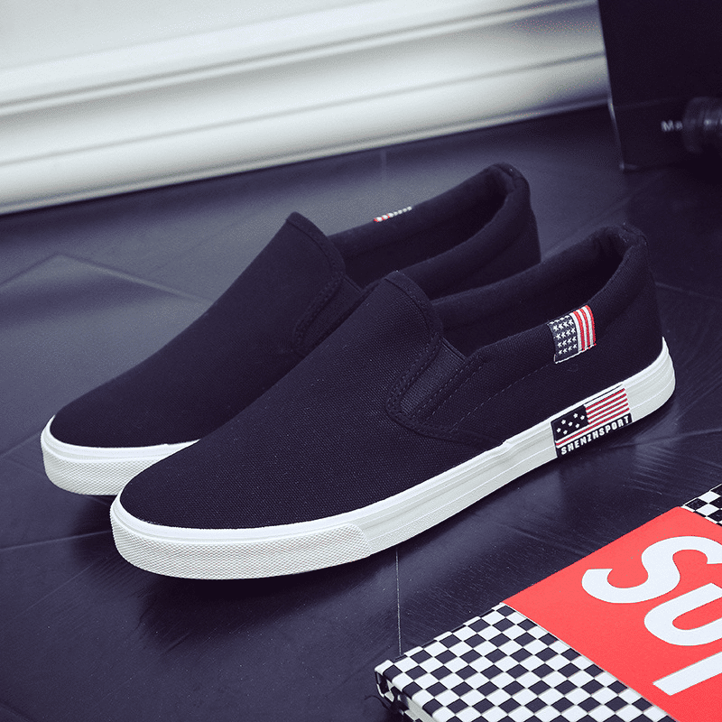 Men's Lightweight Canvas Loafers: Comfortable Slip-On Flats for Casual Everyday Wear