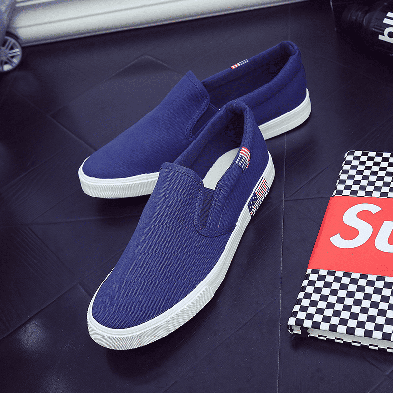 Men's Lightweight Canvas Loafers: Comfortable Slip-On Flats for Casual Everyday Wear