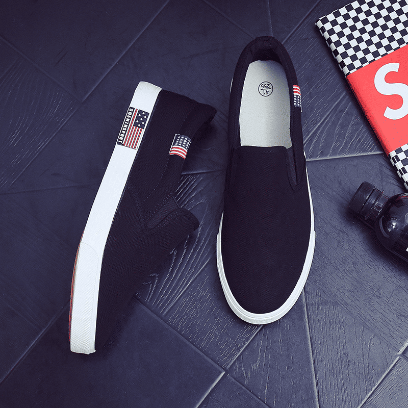 Men's Lightweight Canvas Loafers: Comfortable Slip-On Flats for Casual Everyday Wear
