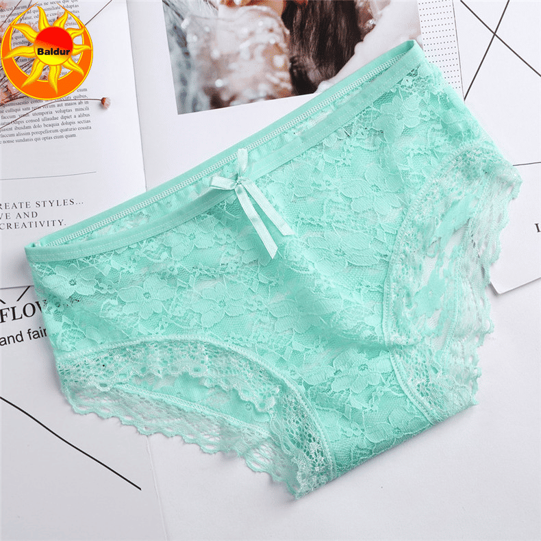 Baldur 10-Pack Women's Lace Low-Waist Briefs Multi-Color Underwear Lingerie Panties