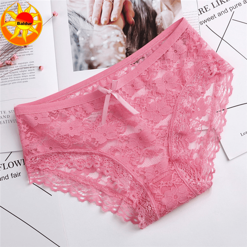 Baldur 10-Pack Women's Lace Low-Waist Briefs Multi-Color Underwear Lingerie Panties