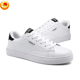 Baldur Breathable Low-Top Casual Sport Sneakers - Unisex White & Black Fashion