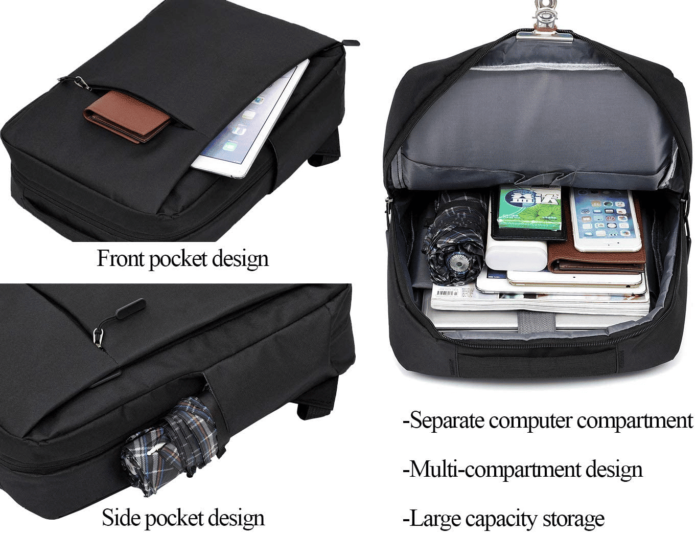 Premium Anti-Theft 16-inch Laptop Backpack with USB Charging Port for Business & Travel