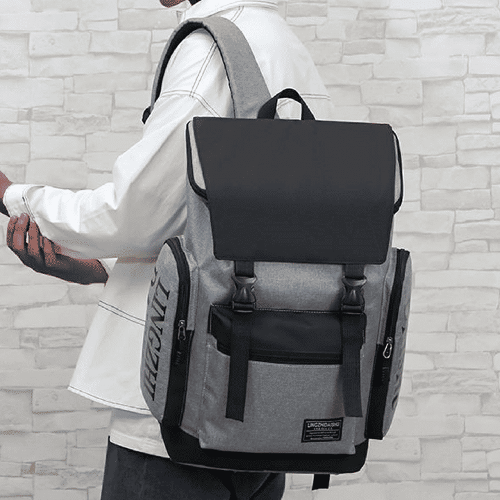 Large Capacity Men's Backpack: Outdoor Travel, Business Commute, Laptop Rucksack